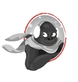 winter gorilla with earmuff vector image vector image