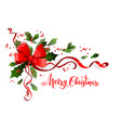 winter merry christmas decor vector image