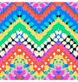 multicolor hand drawn pattern zigzag vector image vector image