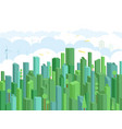 metropolis 1 with eco elements vector image vector image