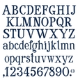 numbers and letters logo design template vector image