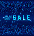 cyber monday sale abstract circuit texture vector image