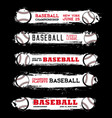 baseball league championship grunge banners vector image vector image