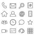 communication icons vector image