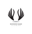 eagle wing falcon logo and symbols template vector image
