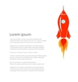 space rocket launch vector image
