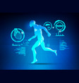 running man vector image