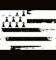 brittany scratched flag vector image vector image
