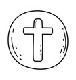 holy host communion icon vector image vector image