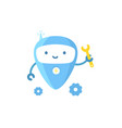 robot character repair service support vector image