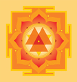 sacred geometry durga yantra vector image