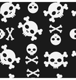 skull and crossbones seamless pattern vector image