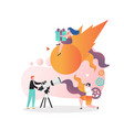 astronomy concept for web banner website vector image