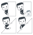 man icons set vector image vector image