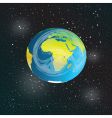 earth in space vector image