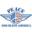 vintage patriotic american logos vector image vector image