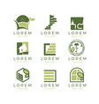 furniture logo set vector image