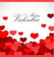 valentine heart on a white background vector image