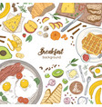 square background with frame consisted vector image