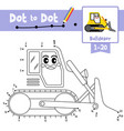 dot to educational game and coloring book vector image