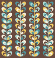 midcentury geometric retro pattern vintage colors vector image vector image