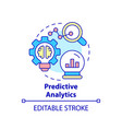 predictive analytics concept icon vector image vector image