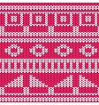 seamless knitted pattern christmas sweater design vector image