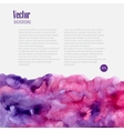watercolor business template with pink blots vector image vector image
