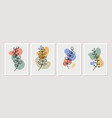 abstract contemporary flower minimal modern vector image vector image
