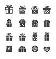 gift icon vector image vector image