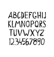 grunge tough simple font universal alphabet vector image