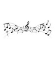 music melody vector image