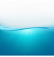 water wave surface liquid ocean or sea underwater vector image