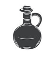 glass bottle jug glyph icon vector image