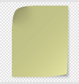 sticky note isolated on transparent background vector image