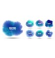 blue hand drawn watercolor background set vector image vector image
