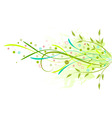 grunge floral background for your design il vector image