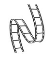 film reel black icon cinema and entertainment vector image vector image