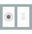 business card design and retro style template logo vector image