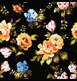 shabby chic vintage roses seamless pattern vector image