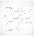 abstract technological background with various vector image vector image