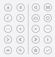 set of mobile icon designs vector image vector image
