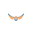 star wing crown logo vector image
