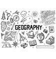 Set of geography symbols equipments for web Vector Image