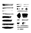 grunge brush pack set vector image