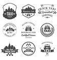 set of taxi badges logos and labels vector image