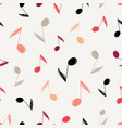 sketch music notes pattern vector image vector image