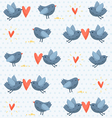 birds seamless pattern vector image vector image