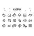 black and white abstract geometric shape icon vector image