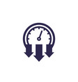 pressure meter icon sign vector image